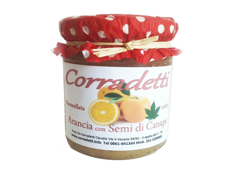 Marmellata Arancia e semi di canapa